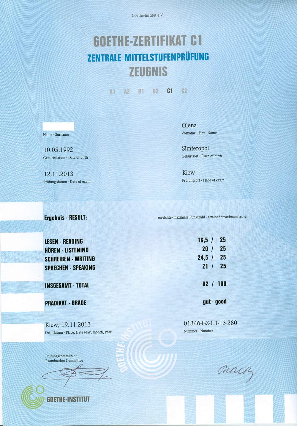 Goethe Zertifikat C1 Wortliste Pdf